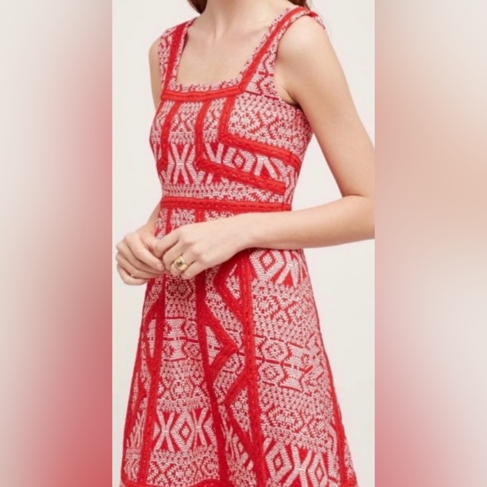 Anthropologie Maeve Embroidered dress